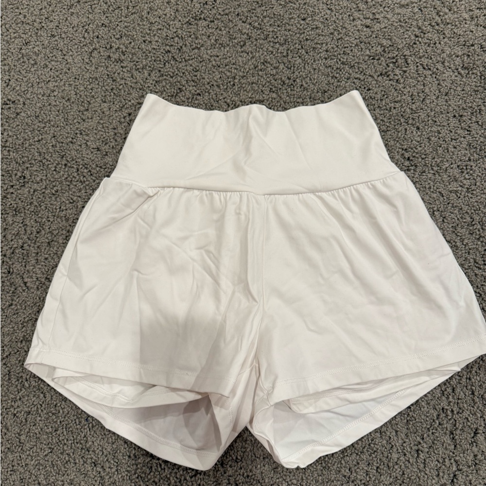 Halara white shorts size S
